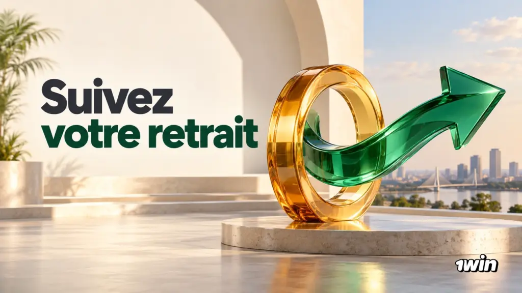 Flèche verte traversant un anneau doré pour illustrer un retrait.
